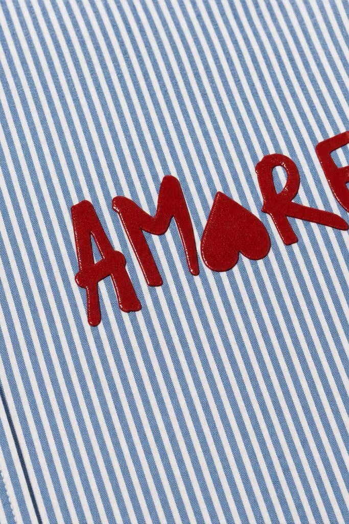 City Off Domes Aamore Blue Stripe Shirt