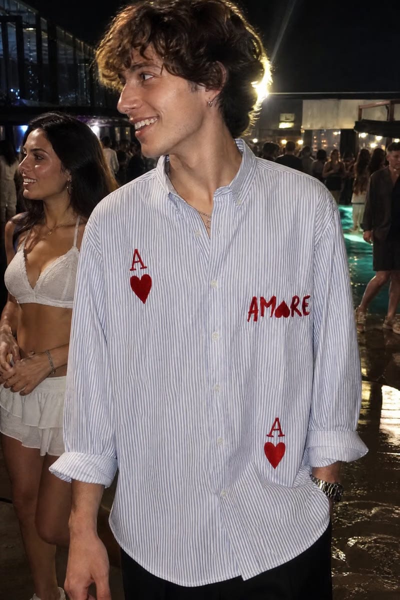 City Off Domes Aamore Blue Stripe Shirt