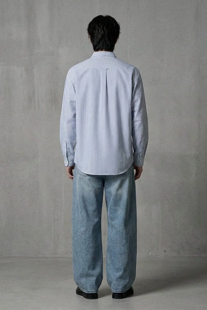 City Off Domes Aamore Blue Stripe Shirt