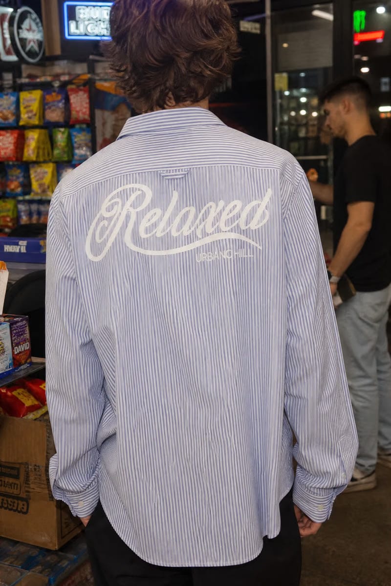 City Off Domes Chaos Theory Blue Stripe Shirt