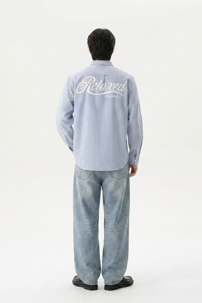 City Off Domes Chaos Theory Blue Stripe Shirt