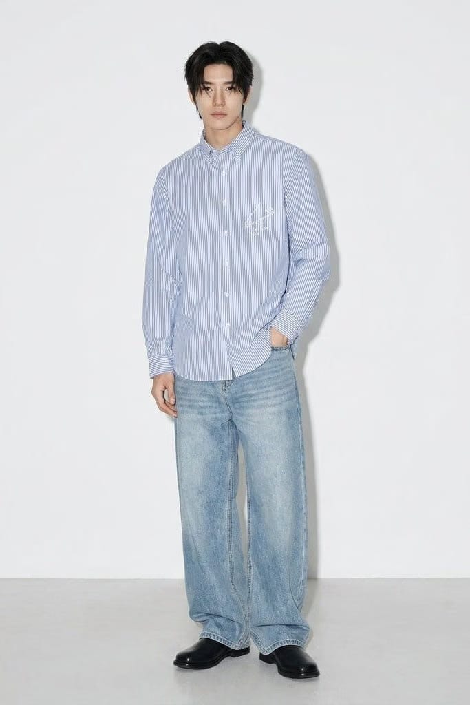 City Off Domes End Off Love Blue Stripe Shirt