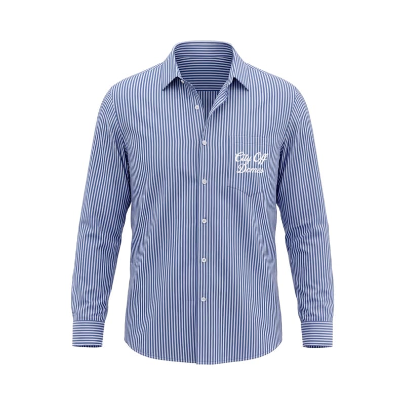 City Off Domes Fearless Frequency Blue Stripe Shirt