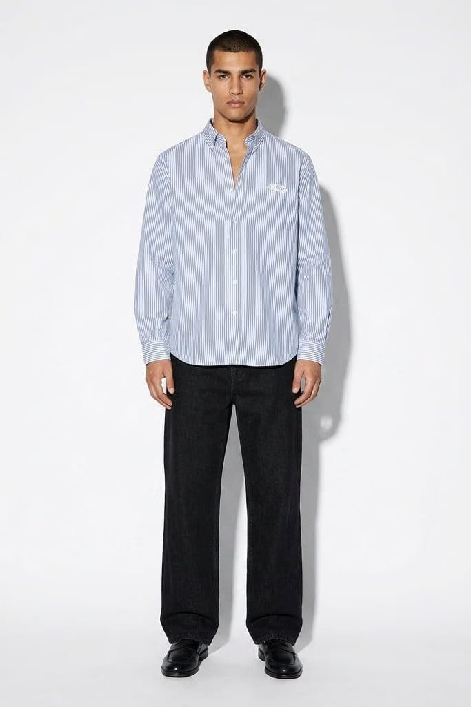 City Off Domes Fearless Frequency Blue Stripe Shirt