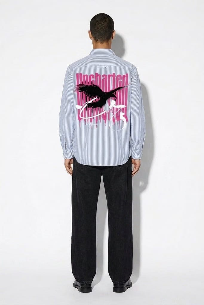 City Off Domes Fearless Frequency Blue Stripe Shirt