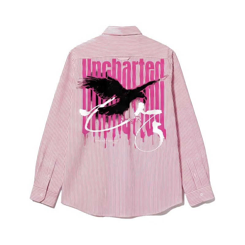 City Off Domes Fearless Frequency Pink Stripe Shirt