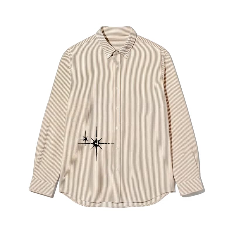 City Off Domes Humanmade Dreams Beige Stripe Shirt