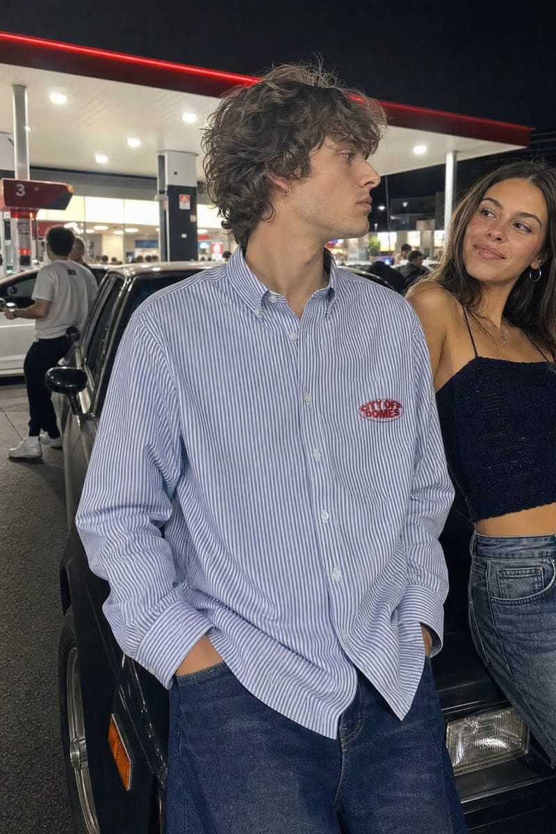 City Off Domes Mind Killer Blue Stripe Shirt