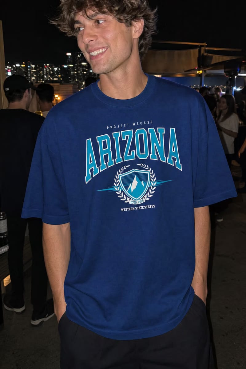 Myugen Arizona Heritage Oversized T-Shirt Blue