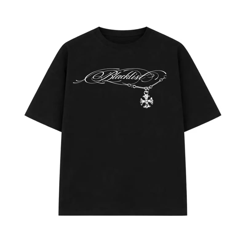 Blacklist Holy Assembly Print Tee – Black
