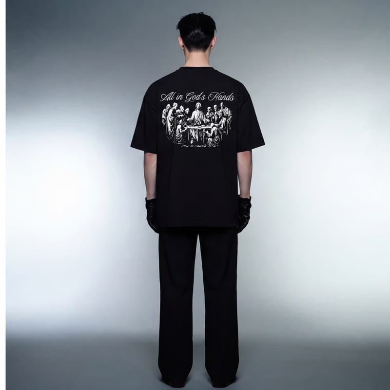 Blacklist Holy Assembly Print Tee – Black