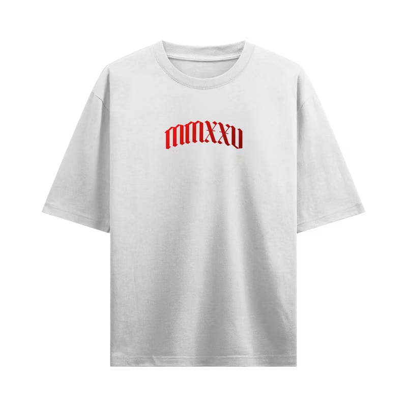 Myugen Monarch Butterfly Oversized T-Shirt White