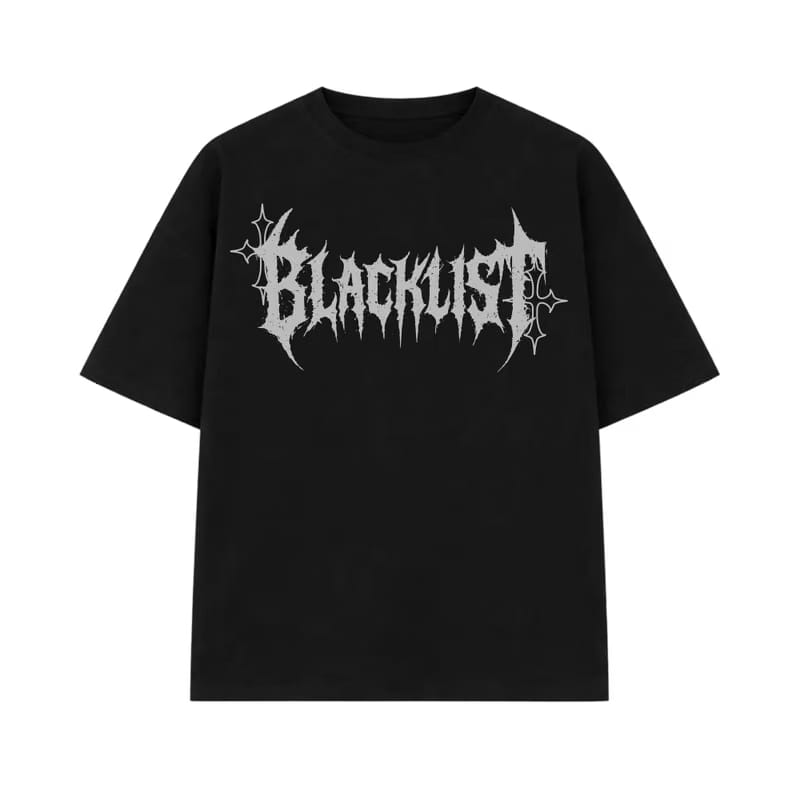 Blacklist Shadow Cross Classic Oversized Black T-Shirt