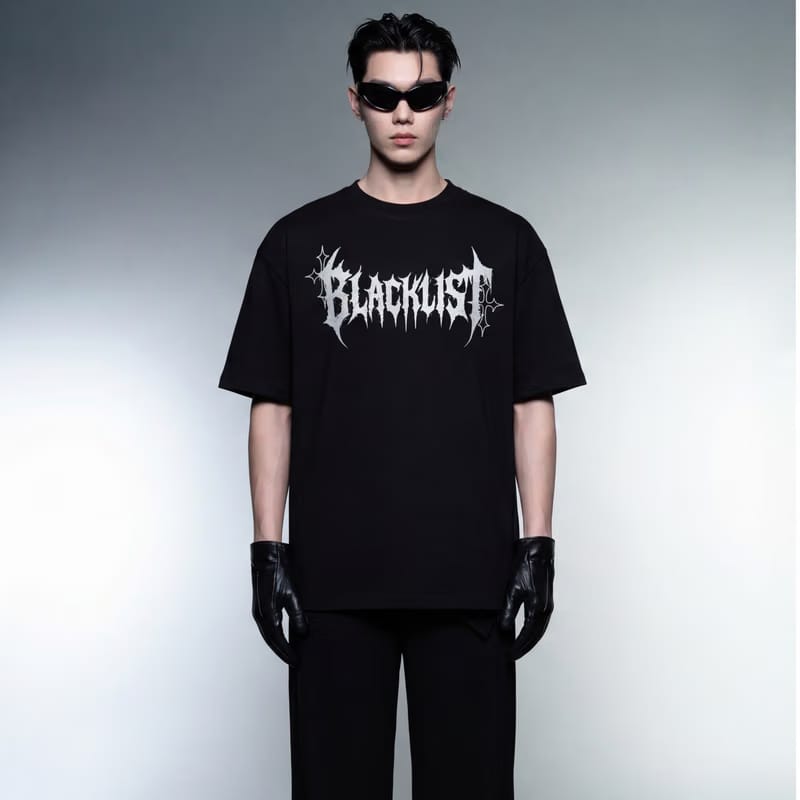 Blacklist Shadow Cross Classic Oversized Black T-Shirt