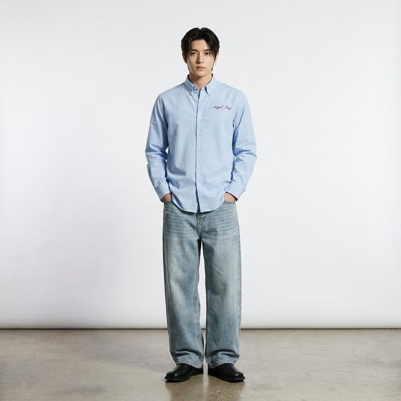 Angel Boy Be Autyst Ice Blue Shirt