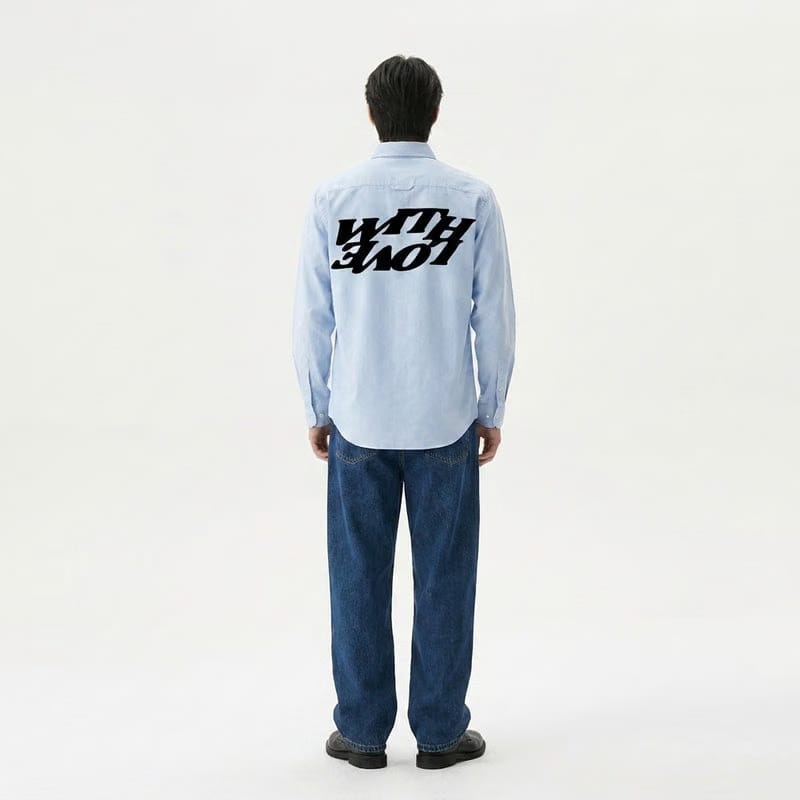 With Love Be Autyst Ice Blue Shirt