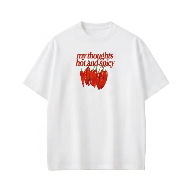 Forfksake Hot & Spicy White T-Shirt