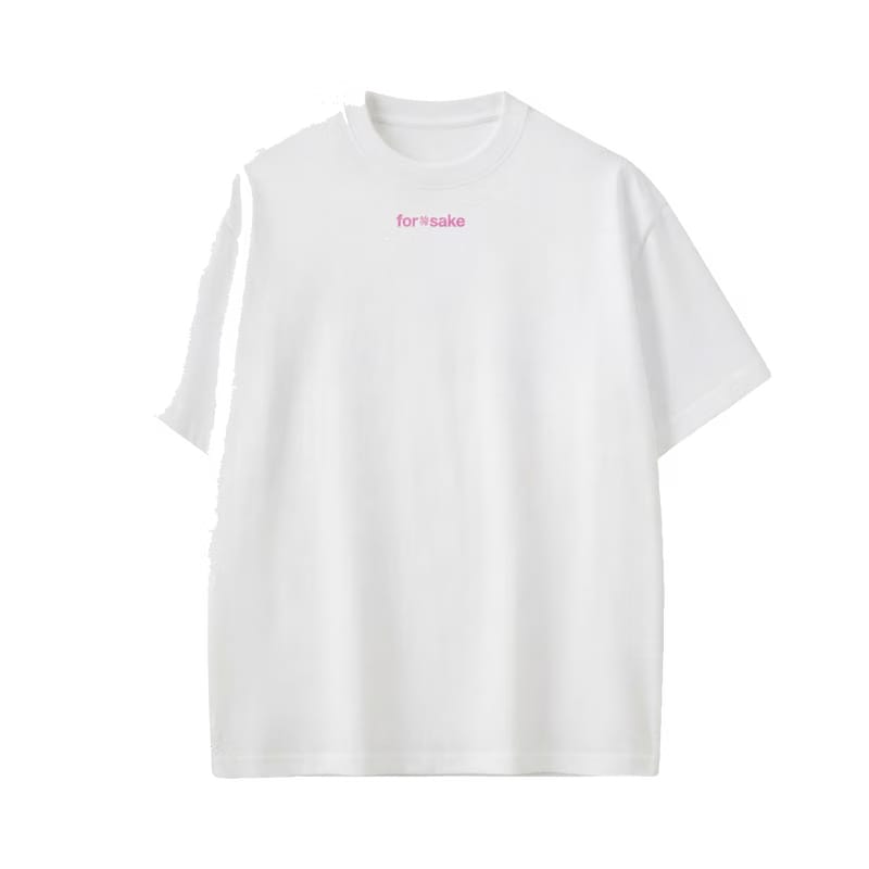 Forfksake Pink White T-Shirt