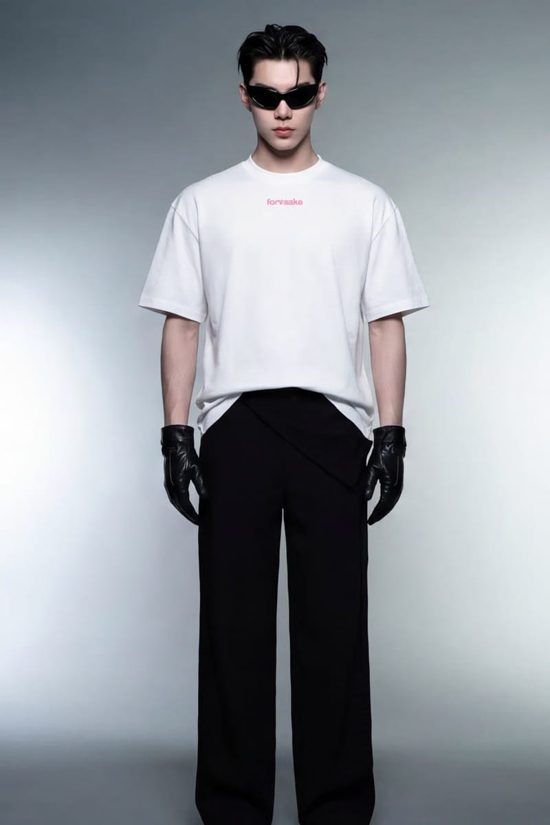 Forfksake Pink White T-Shirt