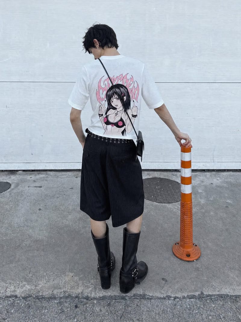 Forfksake Pink White T-Shirt
