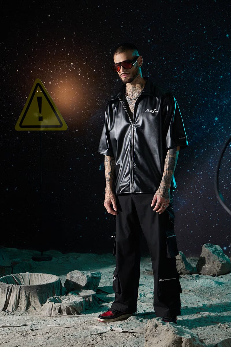 Men's Leather Shacket
