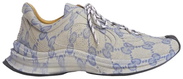 Gucci Run Sneaker Beige Blue Monogram