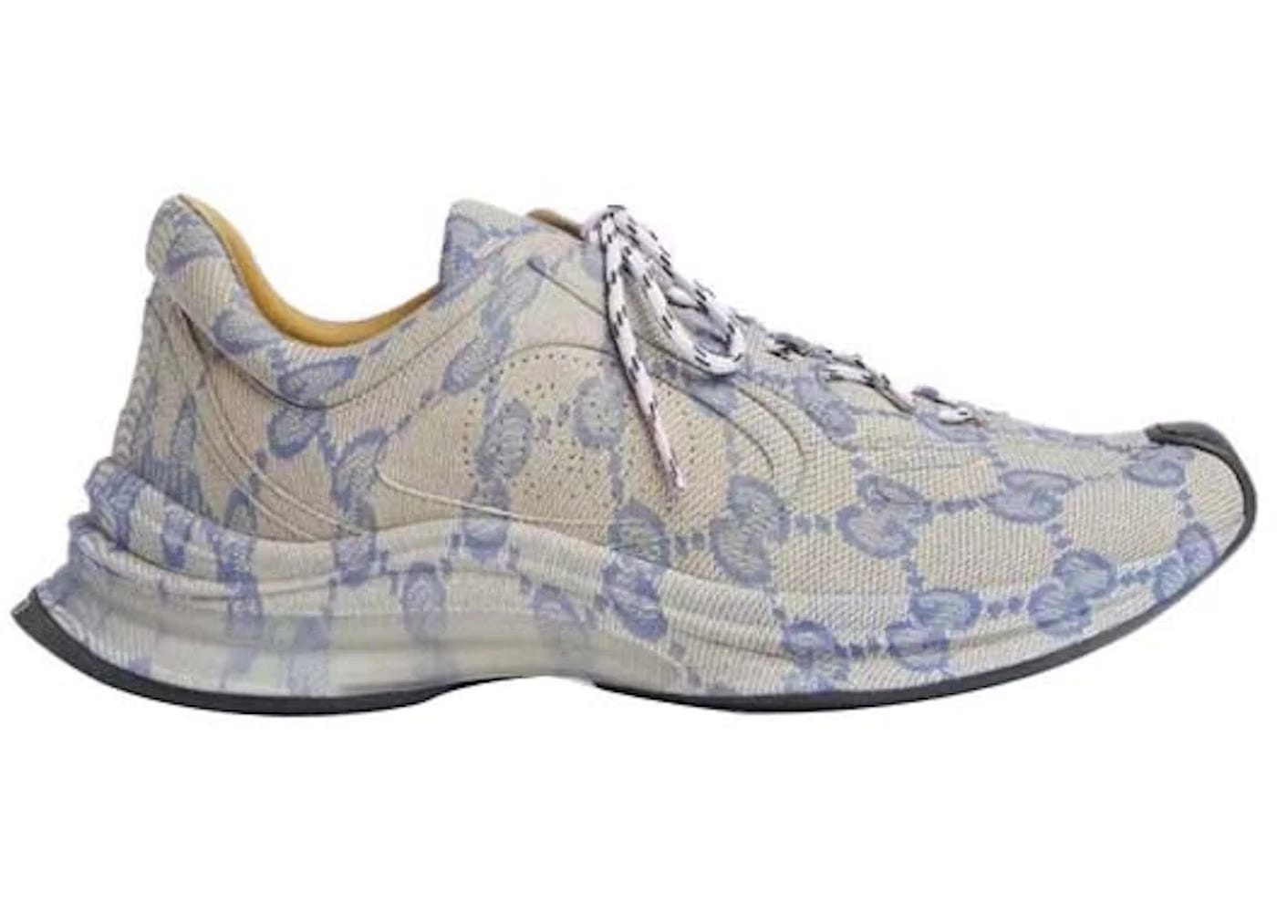 Gucci Run Sneaker Beige Blue Monogram