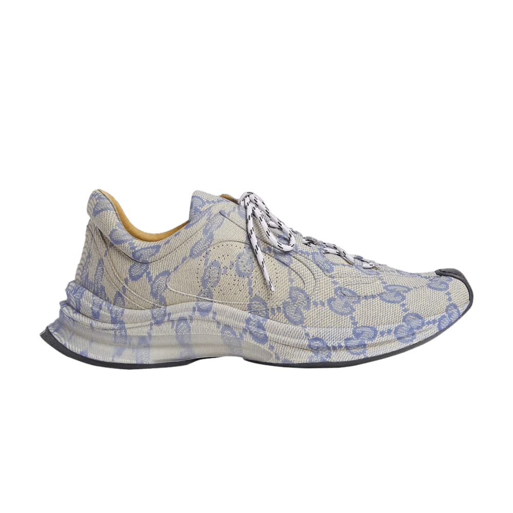 Gucci Run Sneaker Beige Blue Monogram