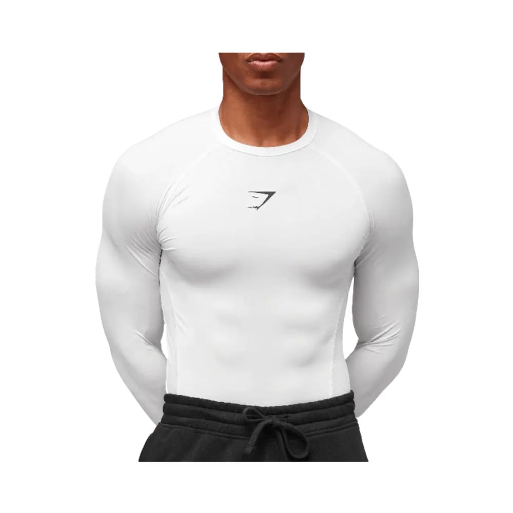 Gymshark Element Baselayer Long Sleeve T-Shirt - White