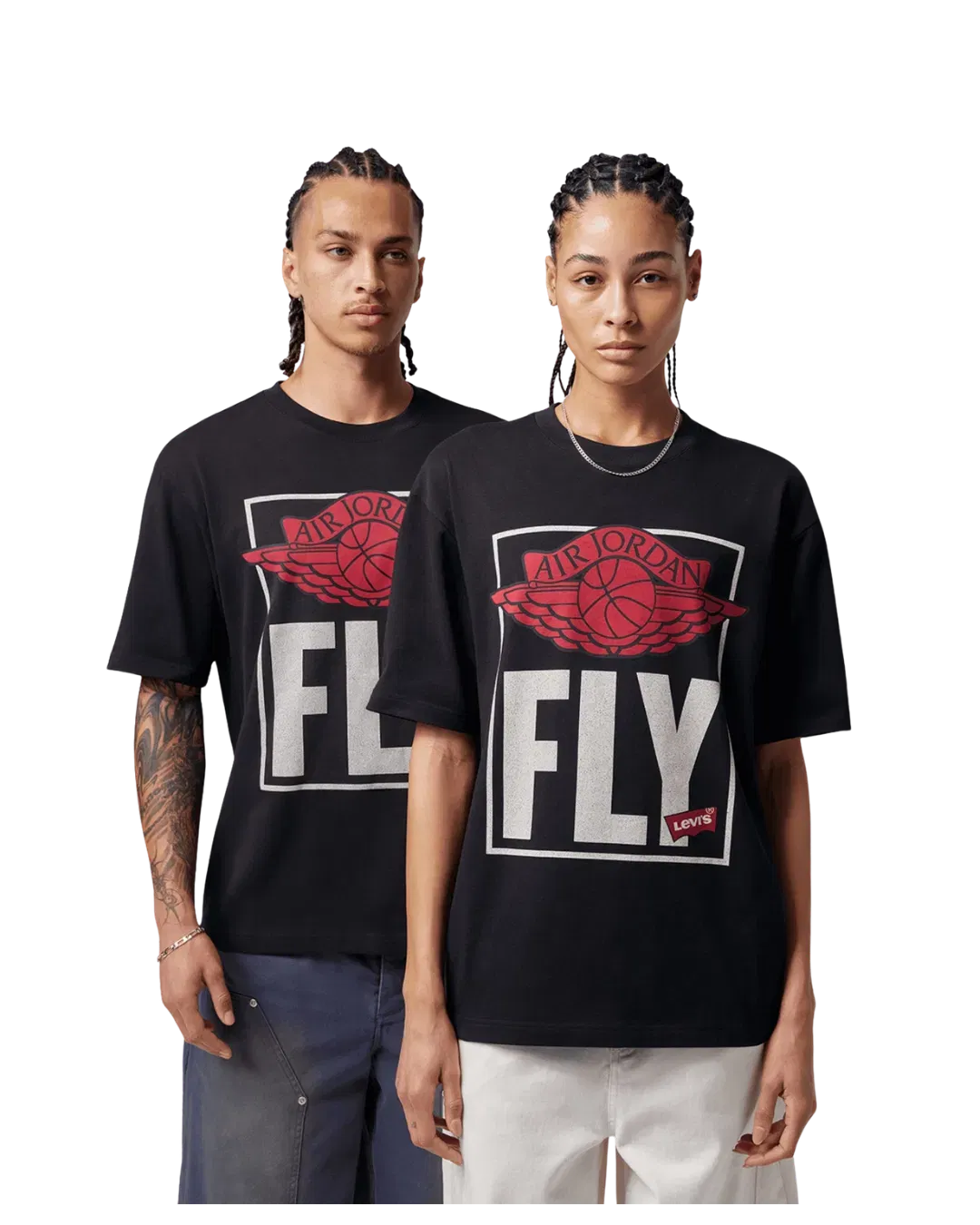 Jordan X LEVIS SHORT SLEEVE TEE BLACK