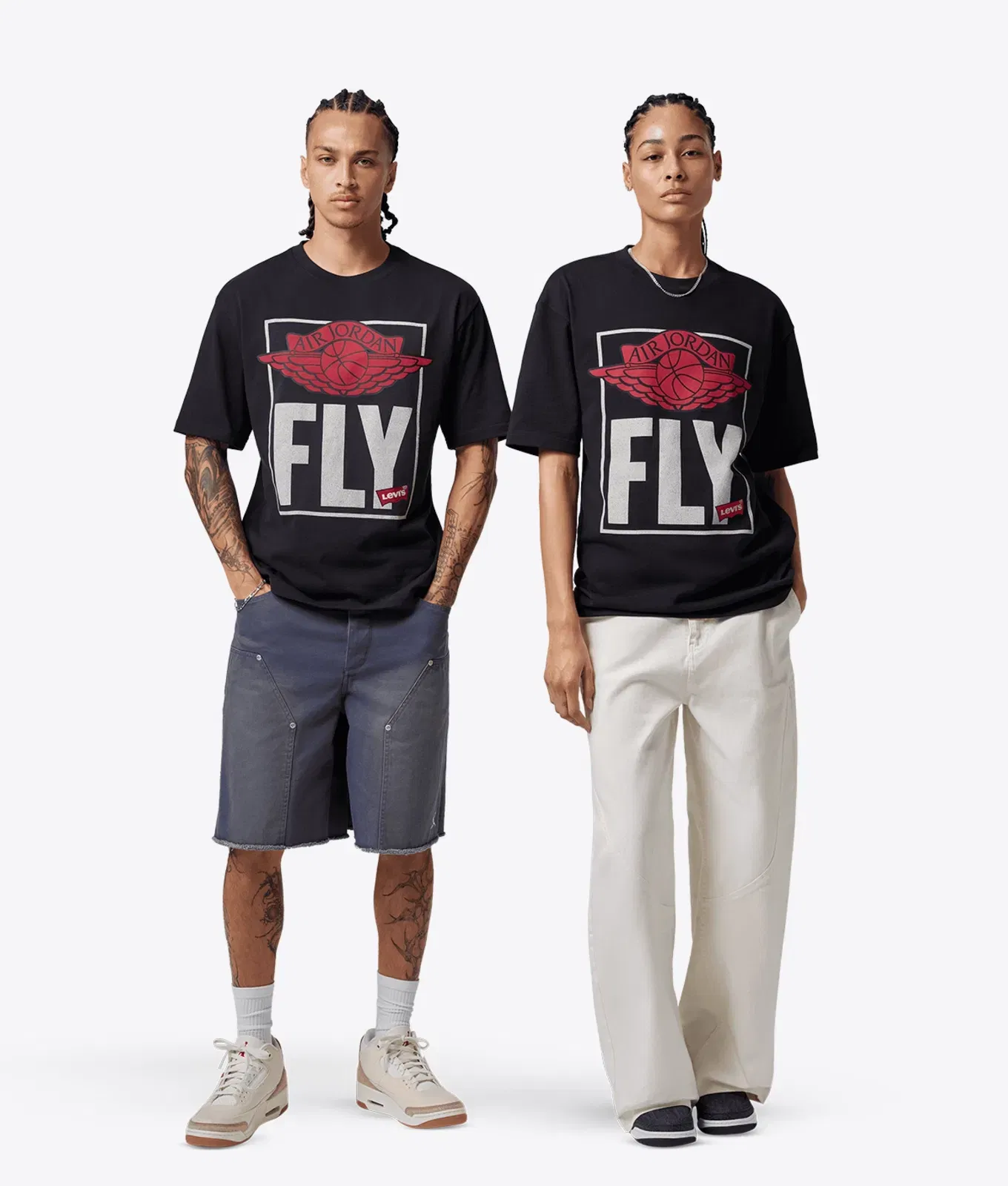 Jordan X LEVIS SHORT SLEEVE TEE BLACK