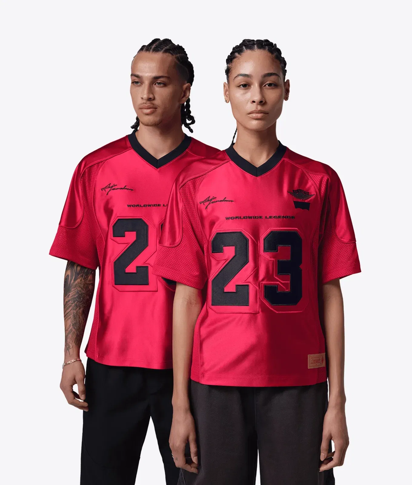 Jordan X LEVIS JERSEY GYM RED/BLACK-PALE IVORY
