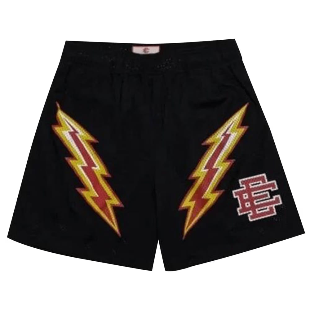 Eric Emanuel EE Basic Lightning Bolt ShortBlack/Yellow/Red