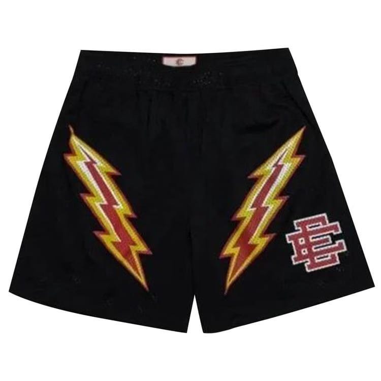 Eric Emanuel EE Basic Lightning Bolt ShortBlack/Yellow/Red