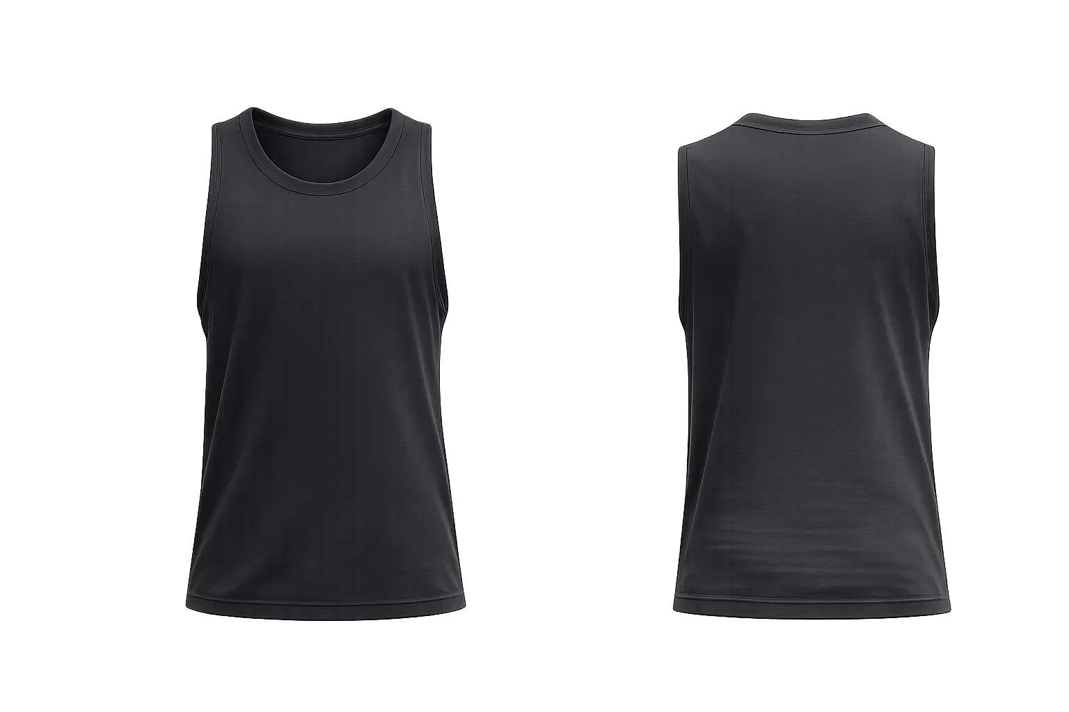 Mile Maker Lightweight Tank Heathered Black