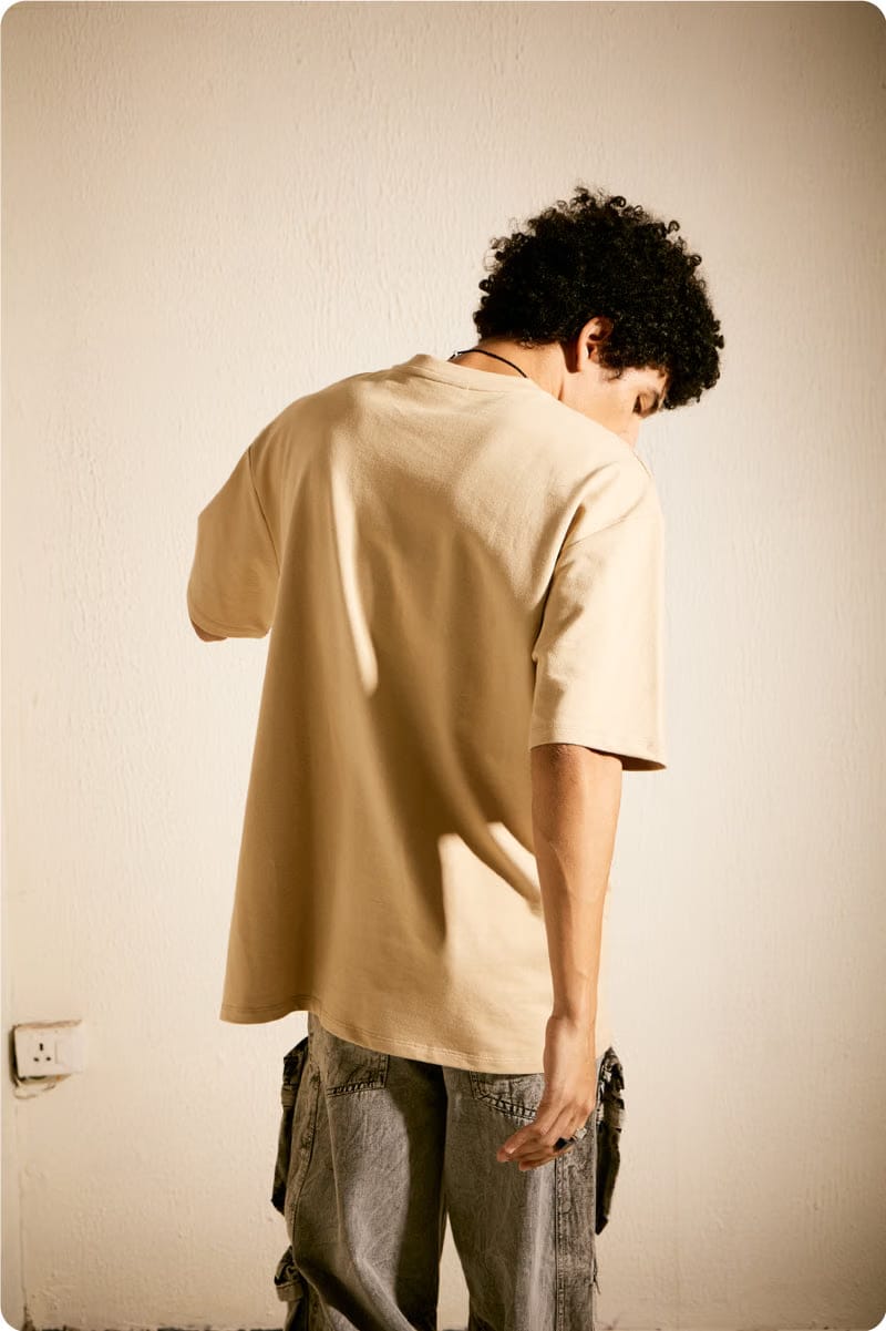 Men's Beige Essential T-Shirt
