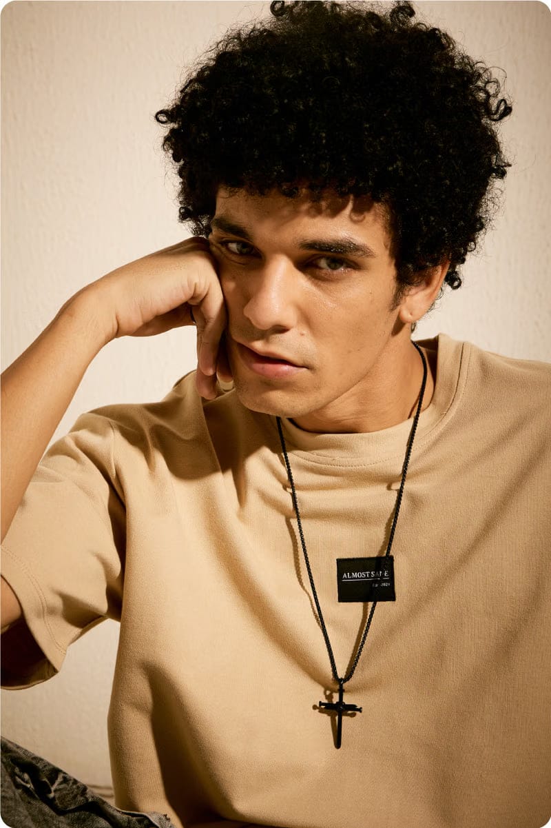 Men's Beige Essential T-Shirt