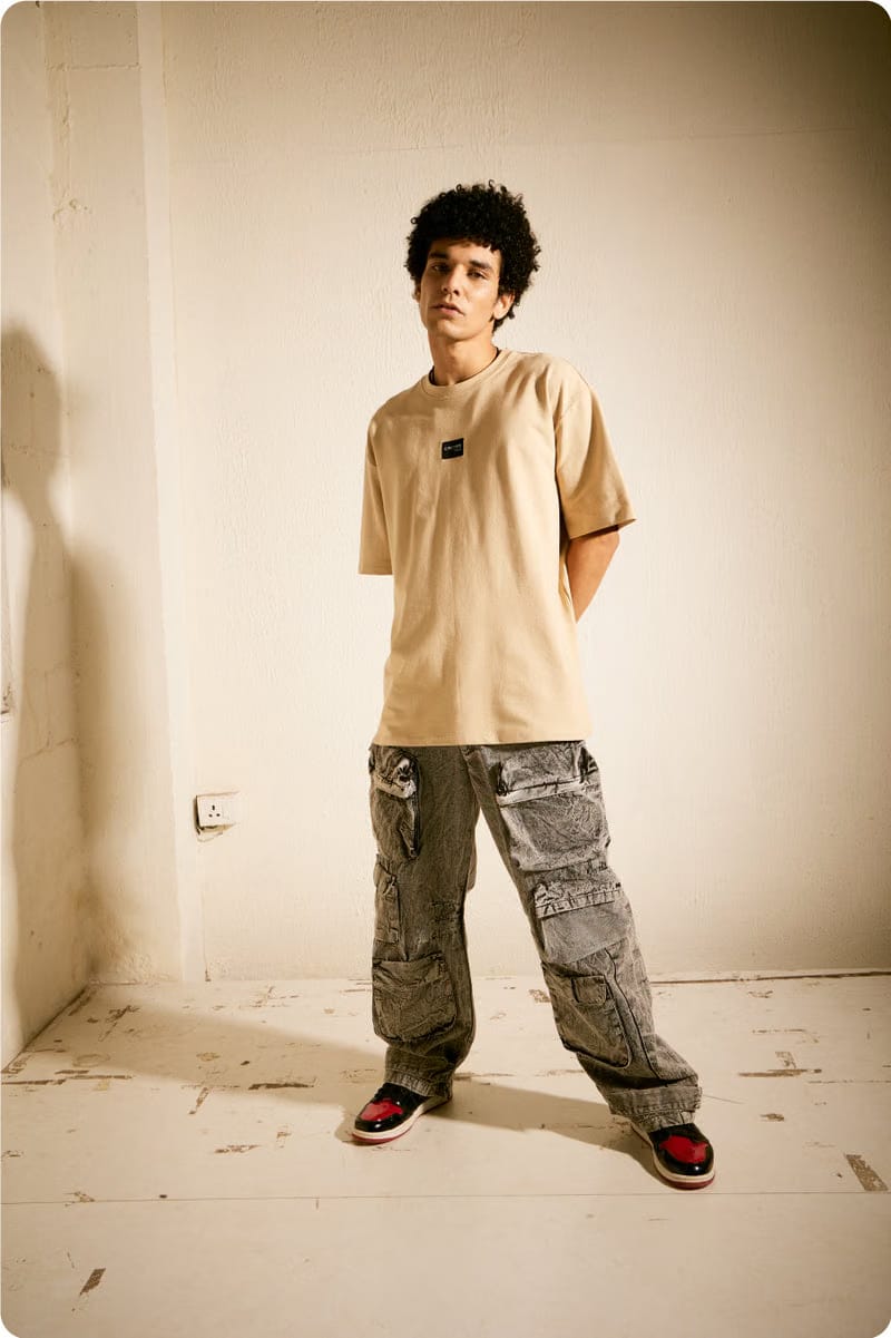 Men's Beige Essential T-Shirt