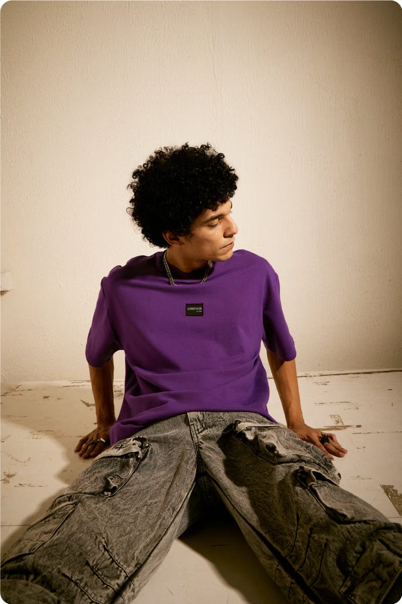 Men's Purple Essential T-Shirt