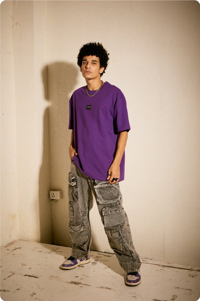 Men's Purple Essential T-Shirt