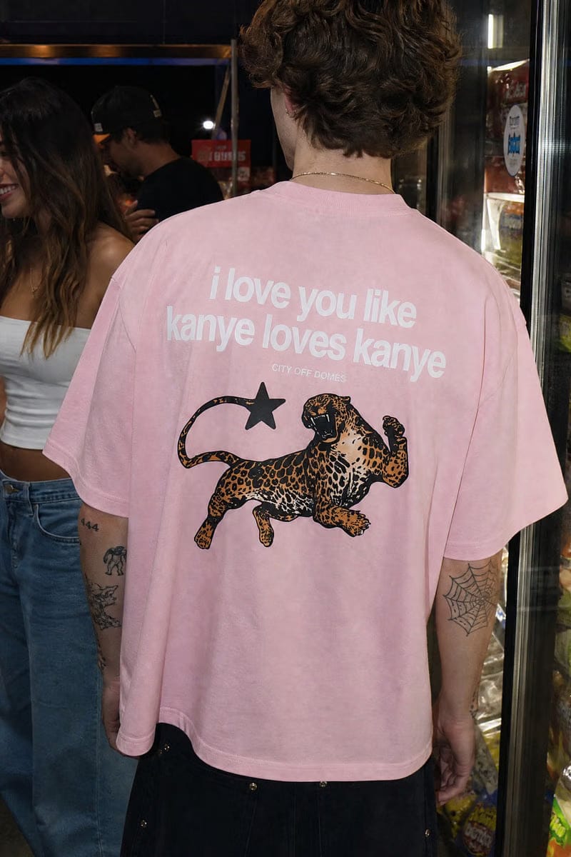 City Off Domes Kanye Love Pink T-Shirt