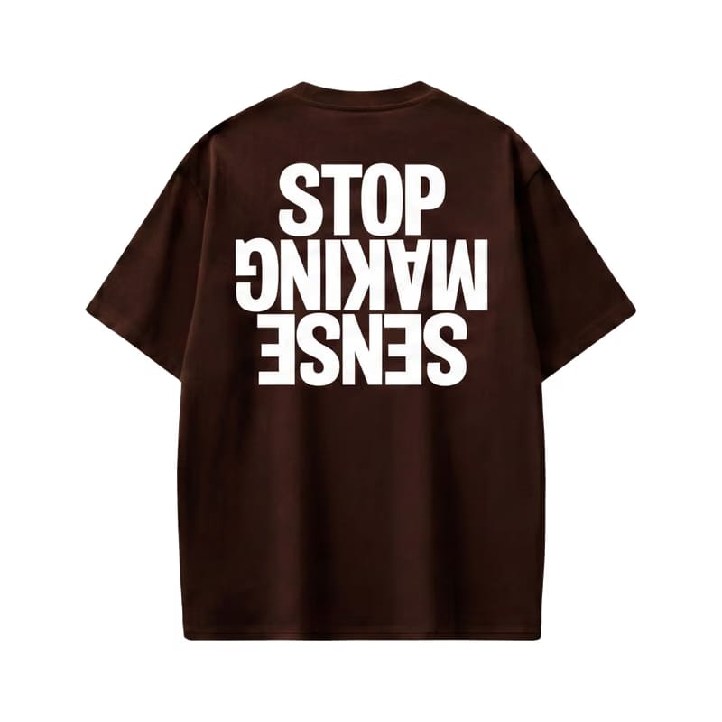 City Off Domes Make Sense Dark Brown T-Shirt