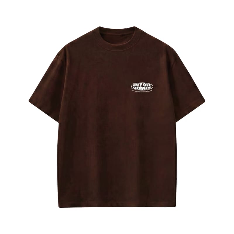 City Off Domes Make Sense Dark Brown T-Shirt