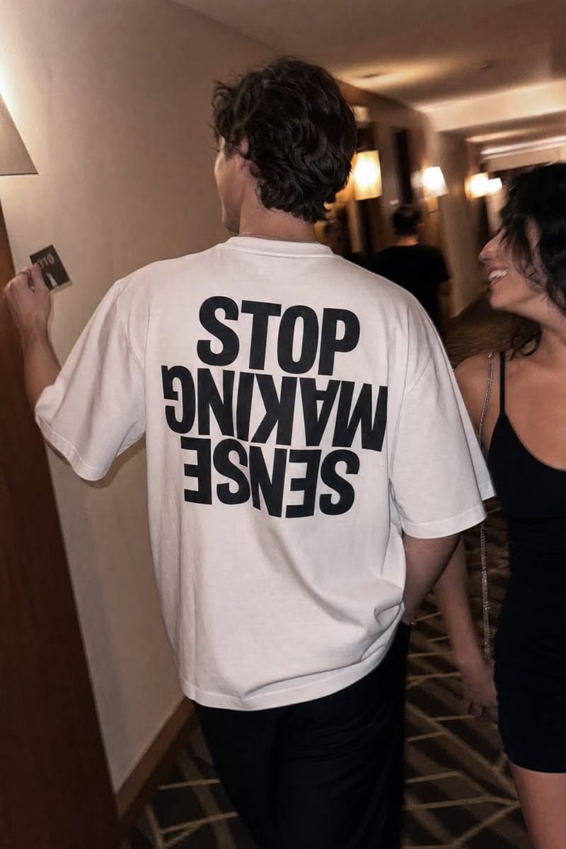 City Off Domes Make Sense White T-Shirt