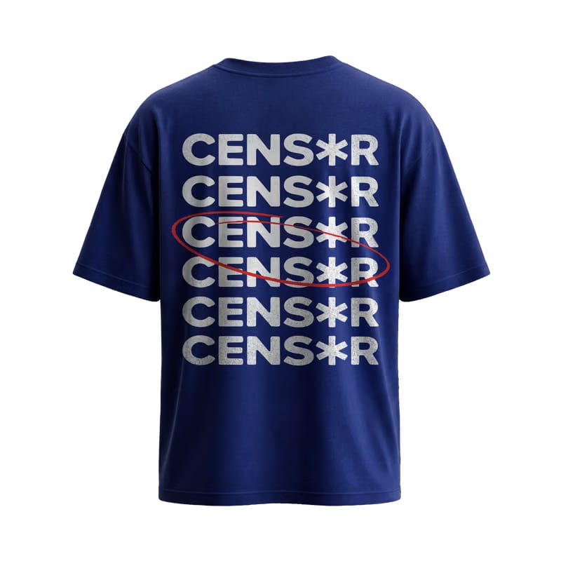 City Off Domes Red Stroke Blue T-Shirt