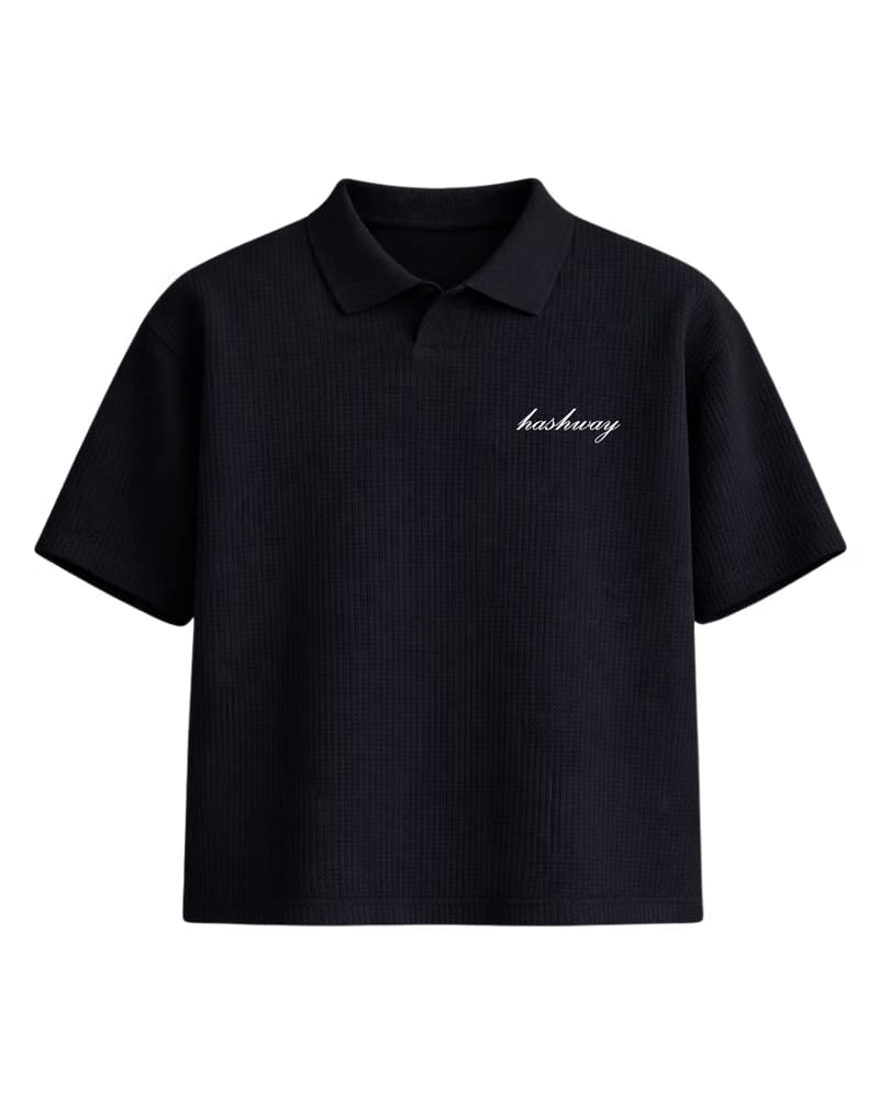 CLASSIC POLO WAFFLE TEE