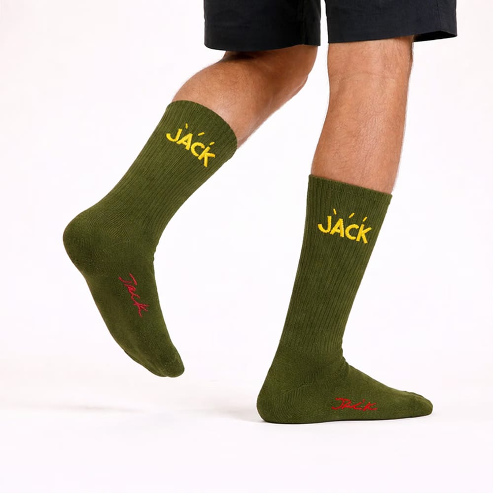 Saucy Club Travis Olive Socks