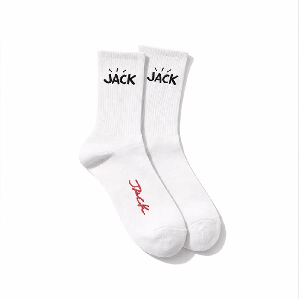 Saucy Club Travis Jack Set of 2 Socks ( black & white)