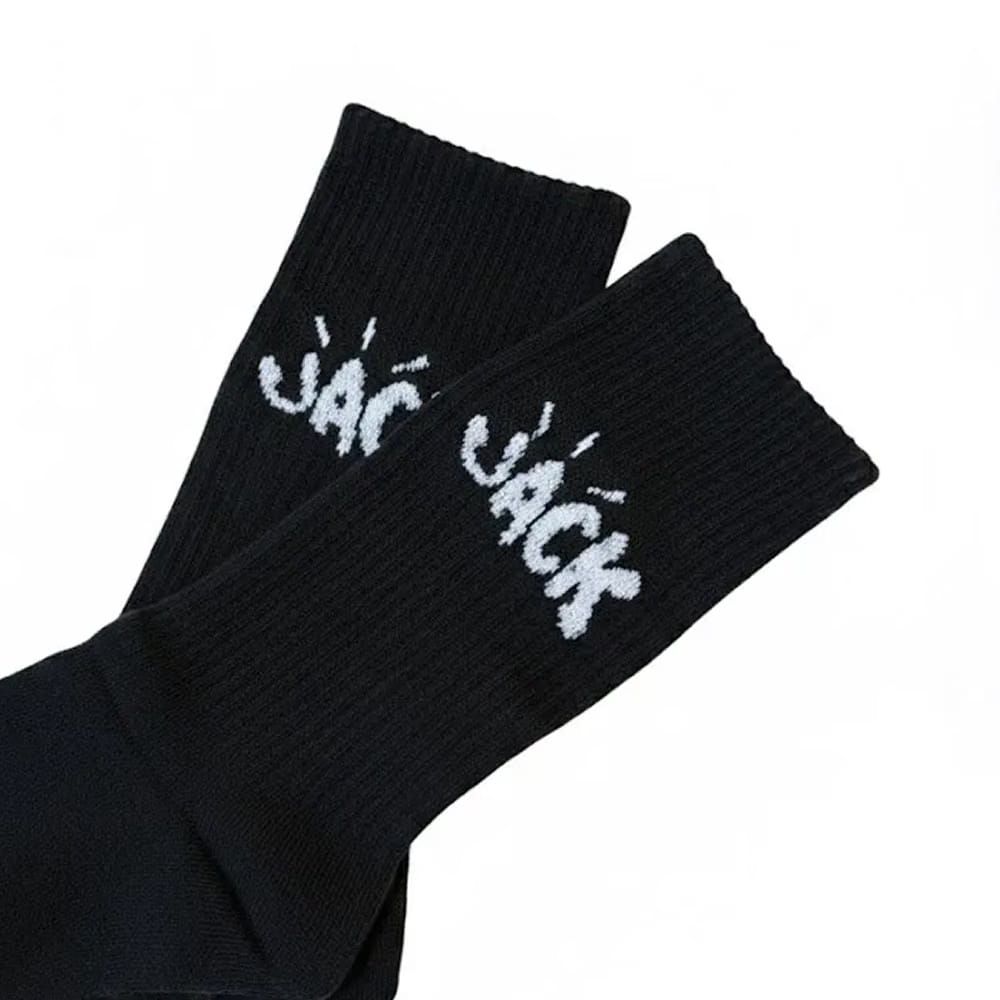 Saucy Club Travis Jack Set of 2 Socks ( black & white)