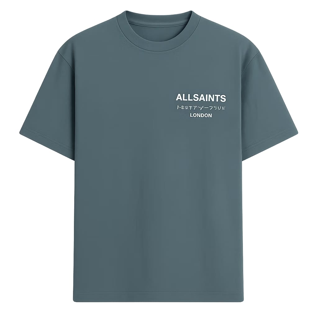 ALL SAINTS Underground Logo Oversized Fit Crew-Neck T-Shirt